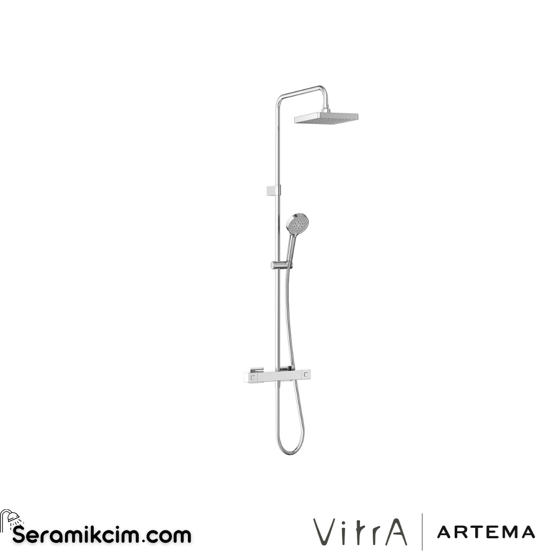 Artema Base Square 200 Duş Sistemi Krom A47306