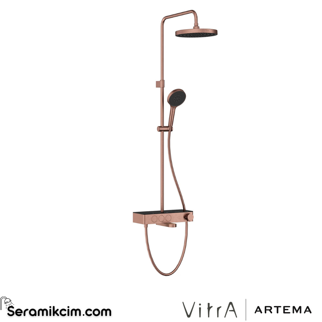 Artema Core Round 250 B Duş Sistemi Fırçalı Bakır A4730924