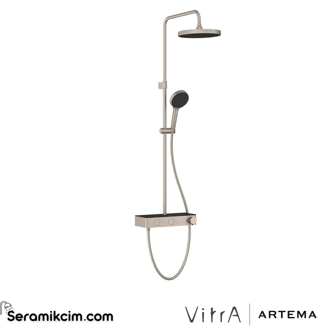 Artema Core Round 250 Duş Sistemi Fırçalı Nikel A4731134