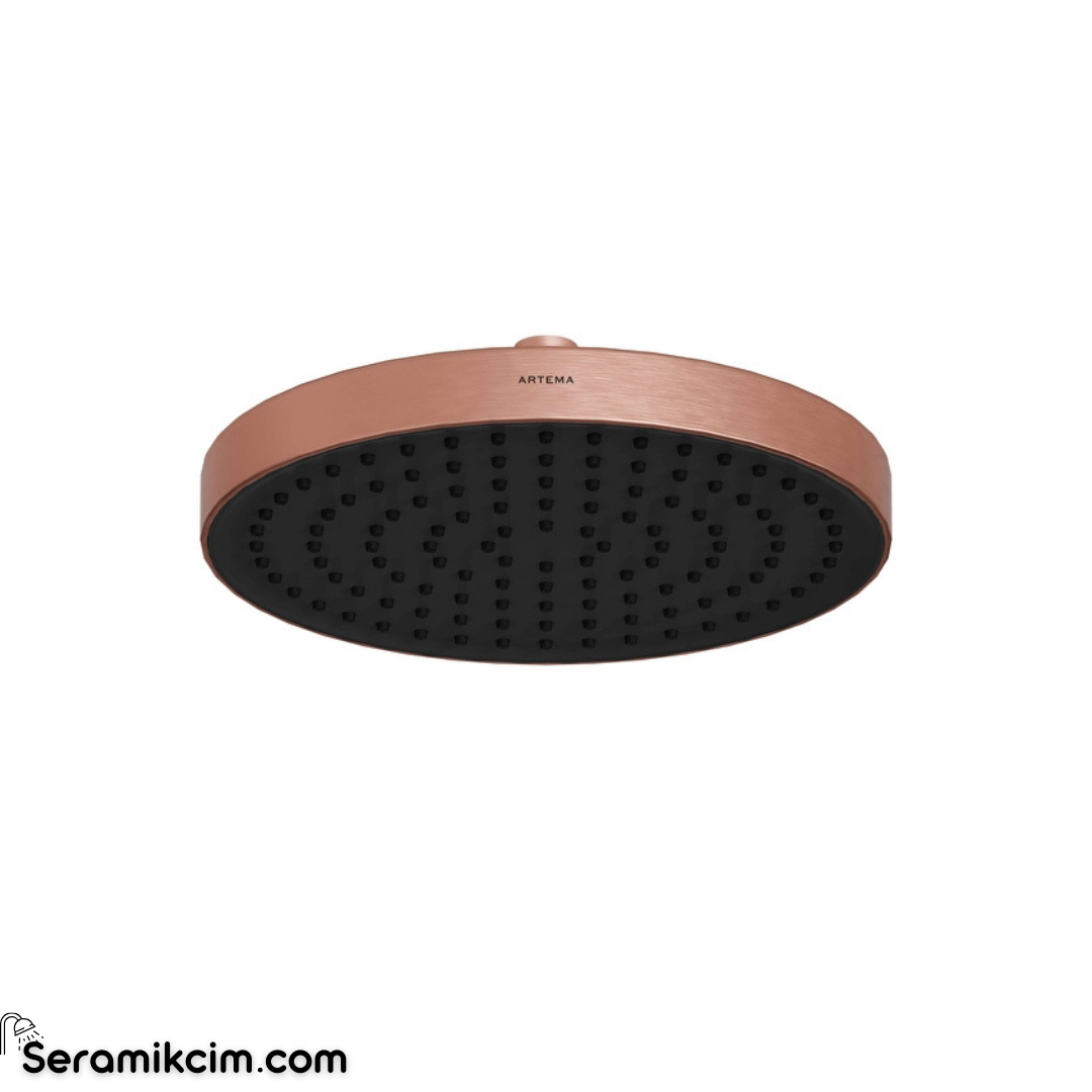 Artema Core Round Duş Başlığı 1 Fonksiyonlu 250 Ø Fırçalı Bakır A4591224