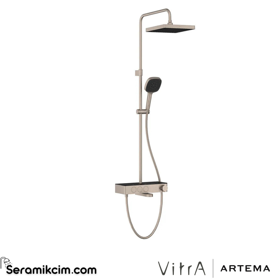 Artema Core Square 250 B Duş Sistemi Fırçalı Nikel A4731034