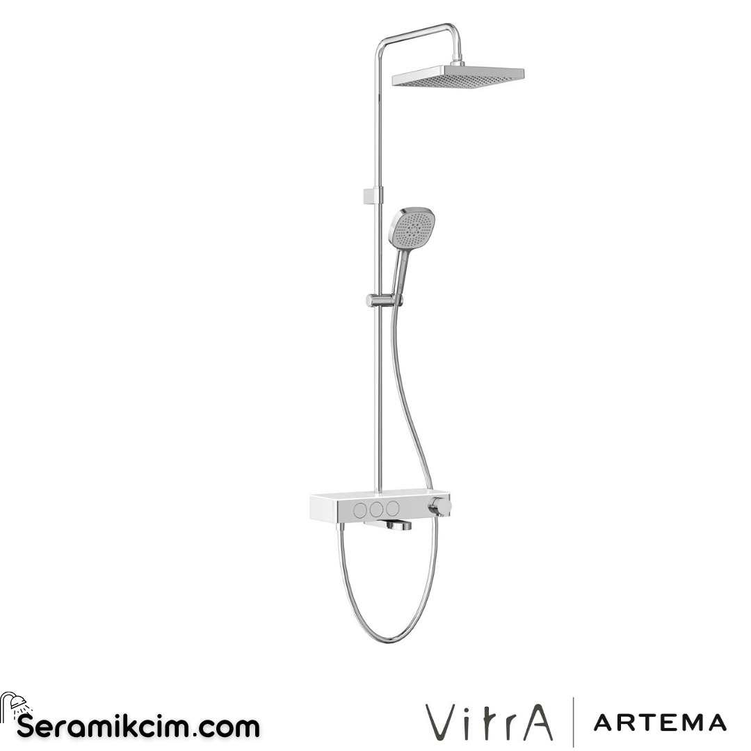 Artema Core Square 250 B Duş Sistemi Krom A47310