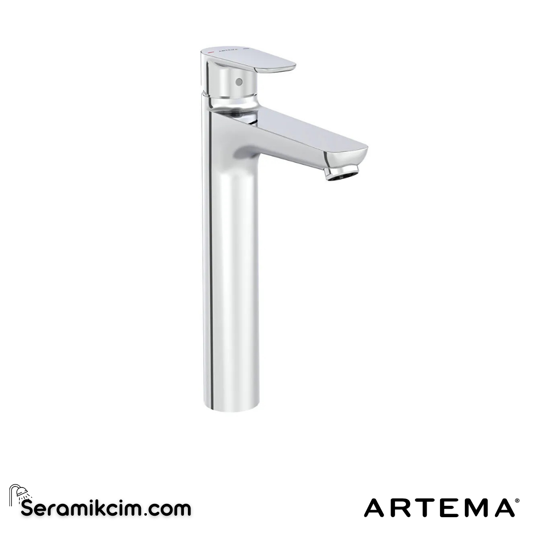 Artema Flow Soft Lavabo Bataryası (Çanak) Krom A43010 - A43010