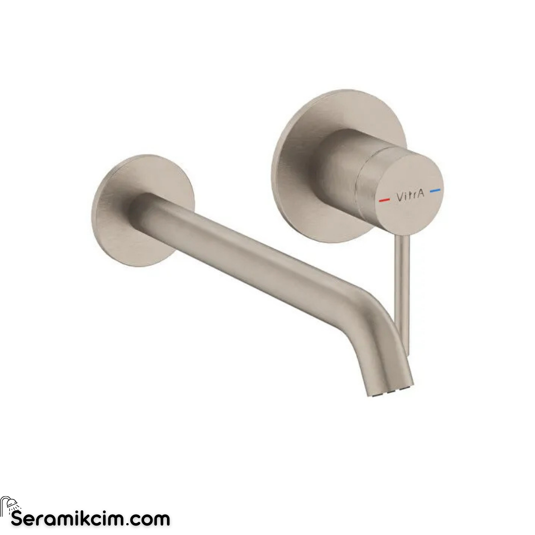 Artema Minimax Round Ankastre Lavabo Bataryası (Uzun) Fırçalı Nikel A4354934