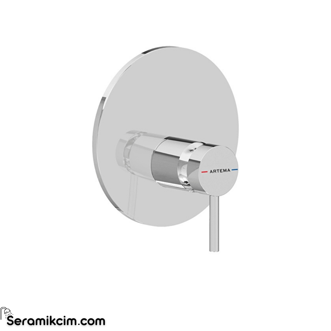 Artema Minimax Round Ankastre Mekanik Duş Bataryası V-Box A43711