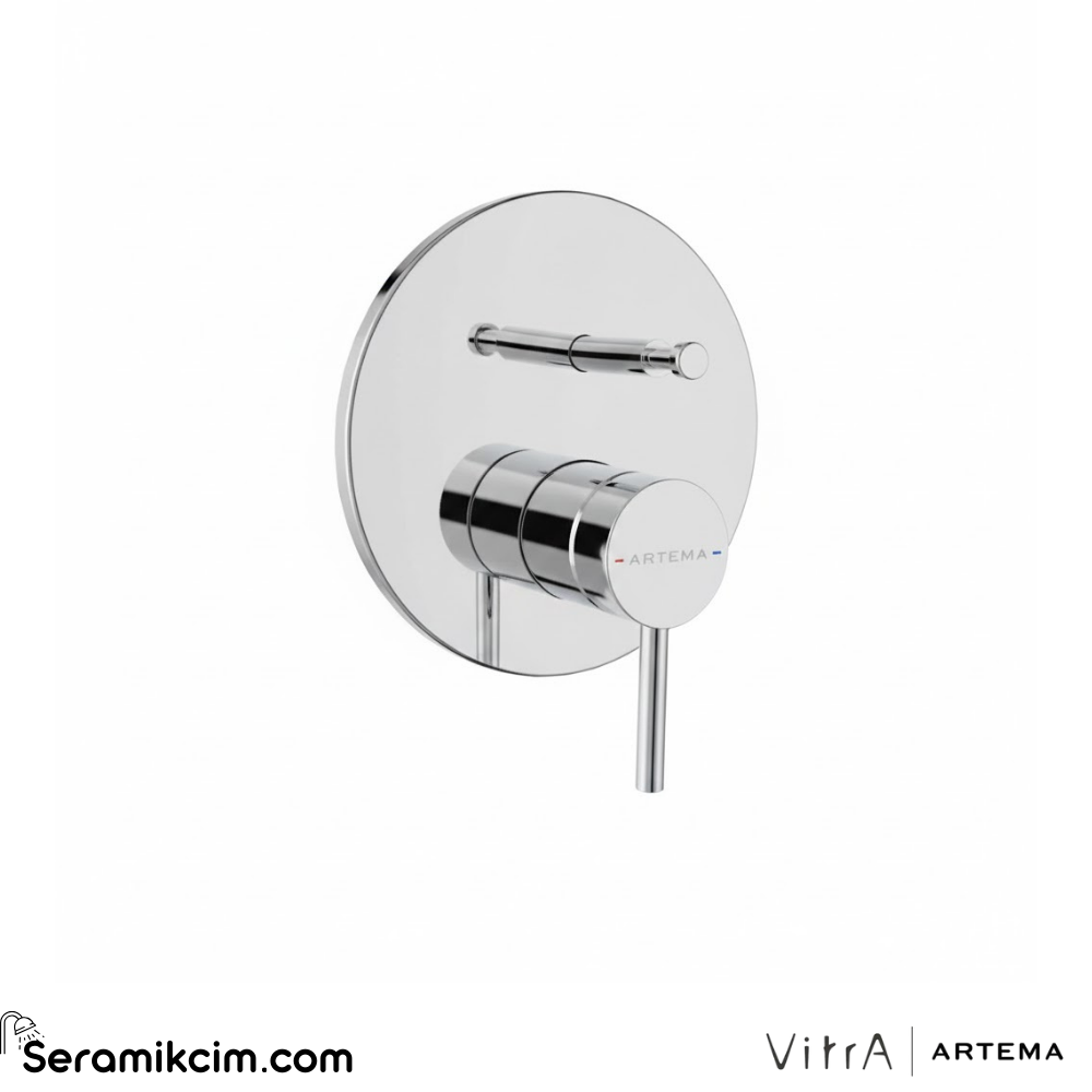 Artema Minimax Round Ankastre Mekanik Banyo Bataryası Minibox A43620