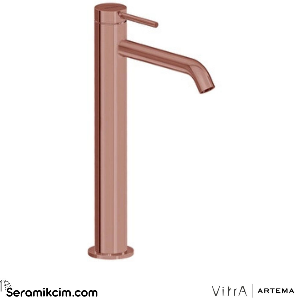 Artema Minimax Round Lavabo Bataryası (Çanak) Parlak Bakır A4353429