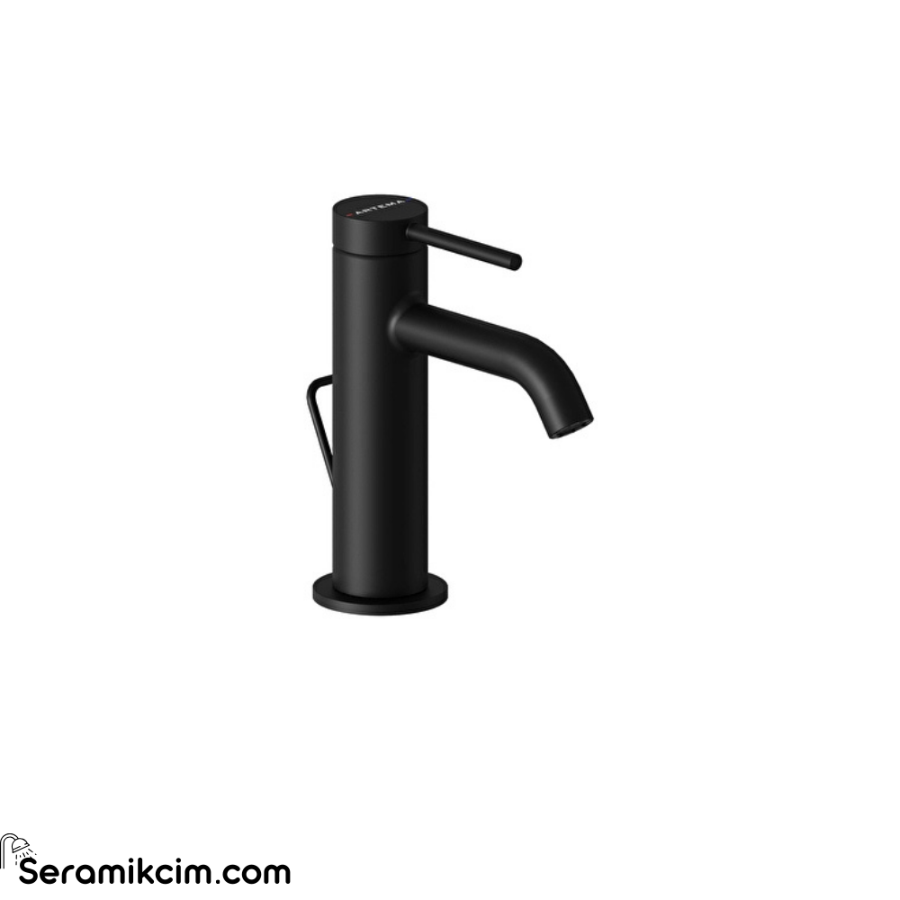 Artema Minimax Round Lavabo Bataryası (Yüksek) Mat Siyah