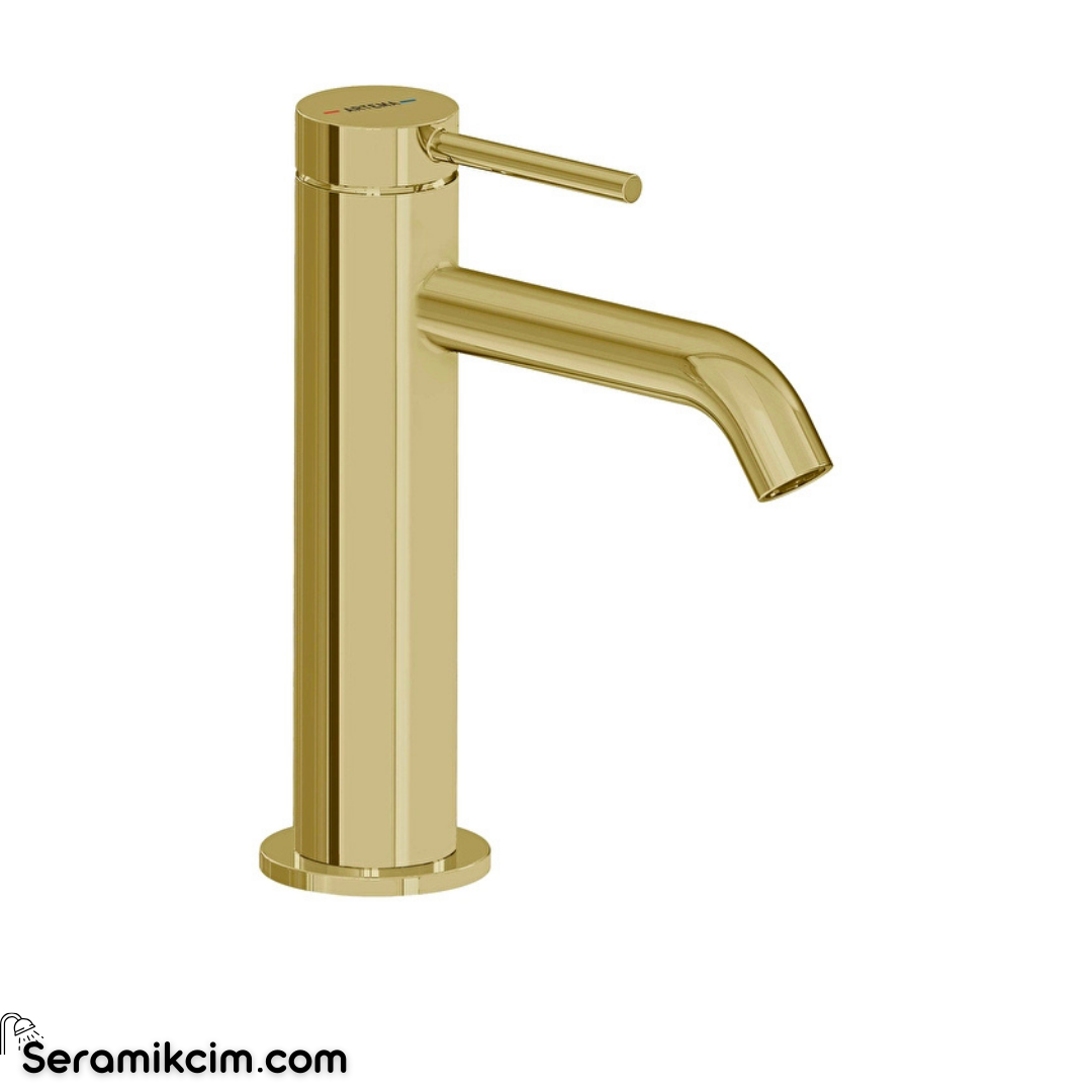 Artema Minimax Round Lavabo Bataryası (Yüksek) Parlak Altın A4353274
