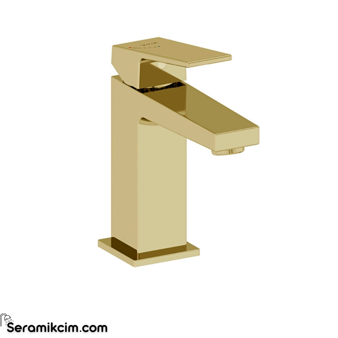 Artema Minimax Square Blueco Lavabo Bataryası Parlak Altın A4372074ENR