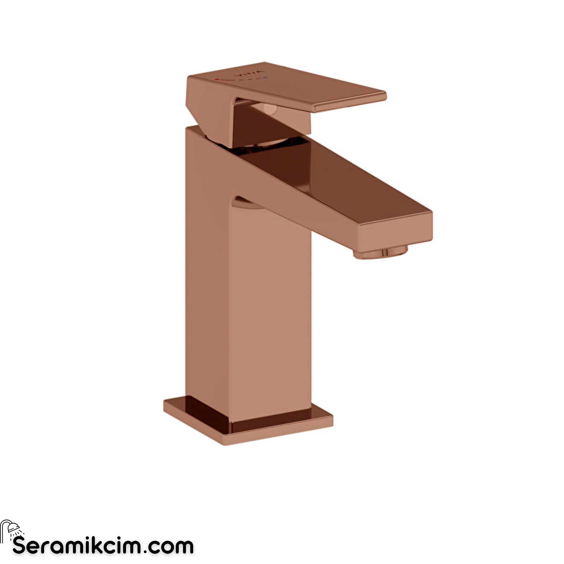 Artema Minimax Square Blueco Lavabo Bataryası Parlak Bakır A4372029ENR