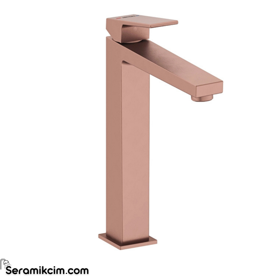 Artema Minimax Square Çanak Lavabo Bataryası Fırçalı Bakır A4372424
