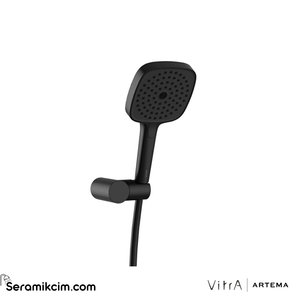 Artema Prime Square El Duşu 3 Fonksiyonlu 130Mm Mat Siyah A4592536