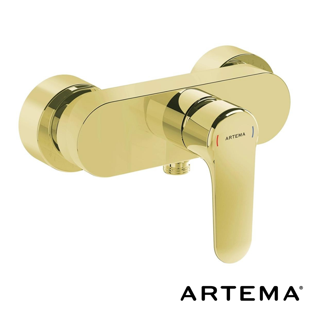 Artema Root Round Duş Bataryası Altın A4272623
