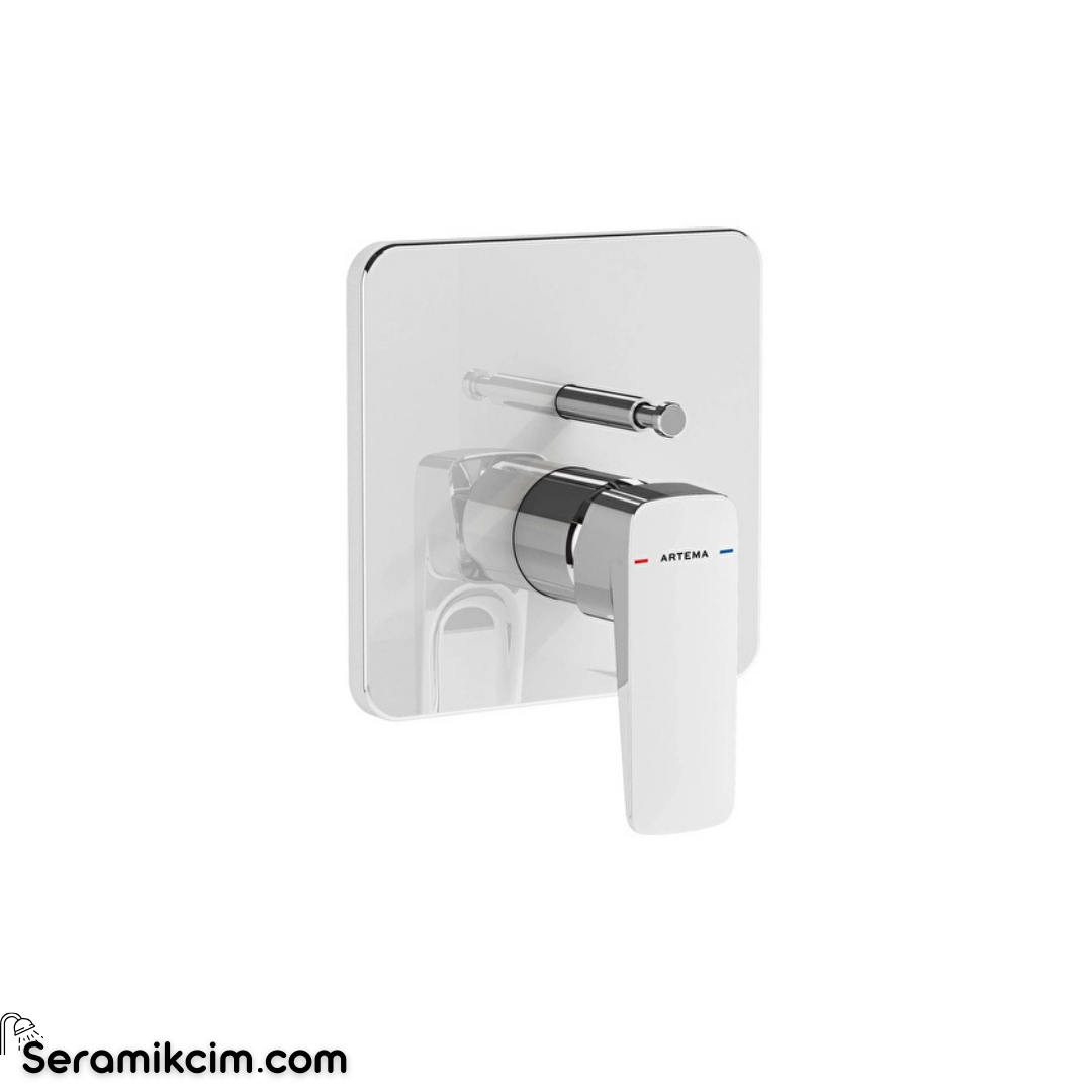 Artema Root Square Ankastre Banyo Bataryası (V-Box, Sıva Üstü Grubu) Krom A42828