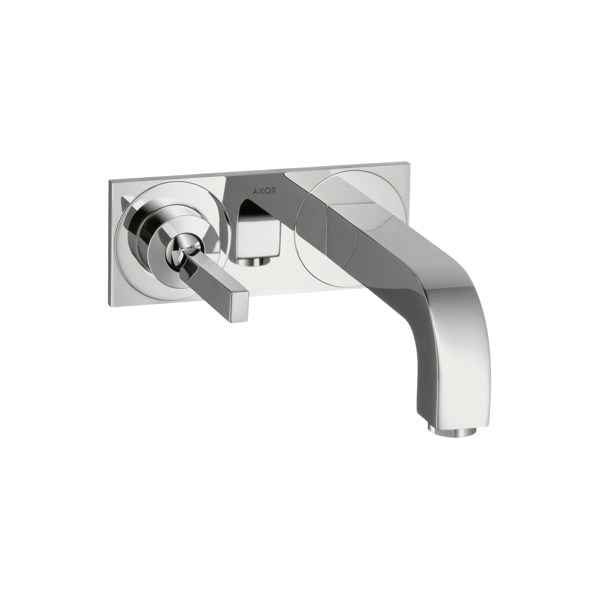 Axor Citterio Ankastre Lavabo Bataryası Plakalı Gaga 165 mm Krom 39112000