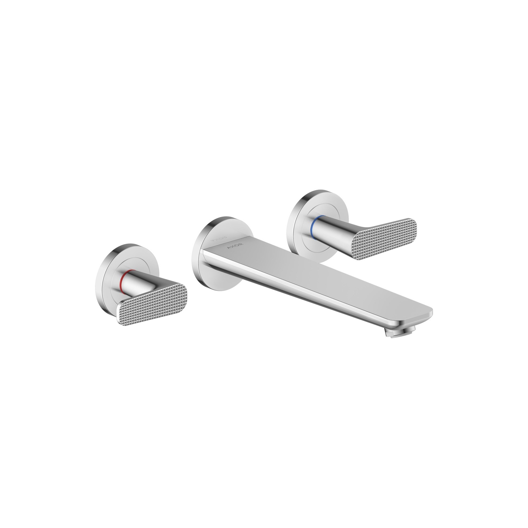 Axor Citterio C 3-delikli banyo bataryası ankastre montaj duvara monte - cubic cut 49483000
