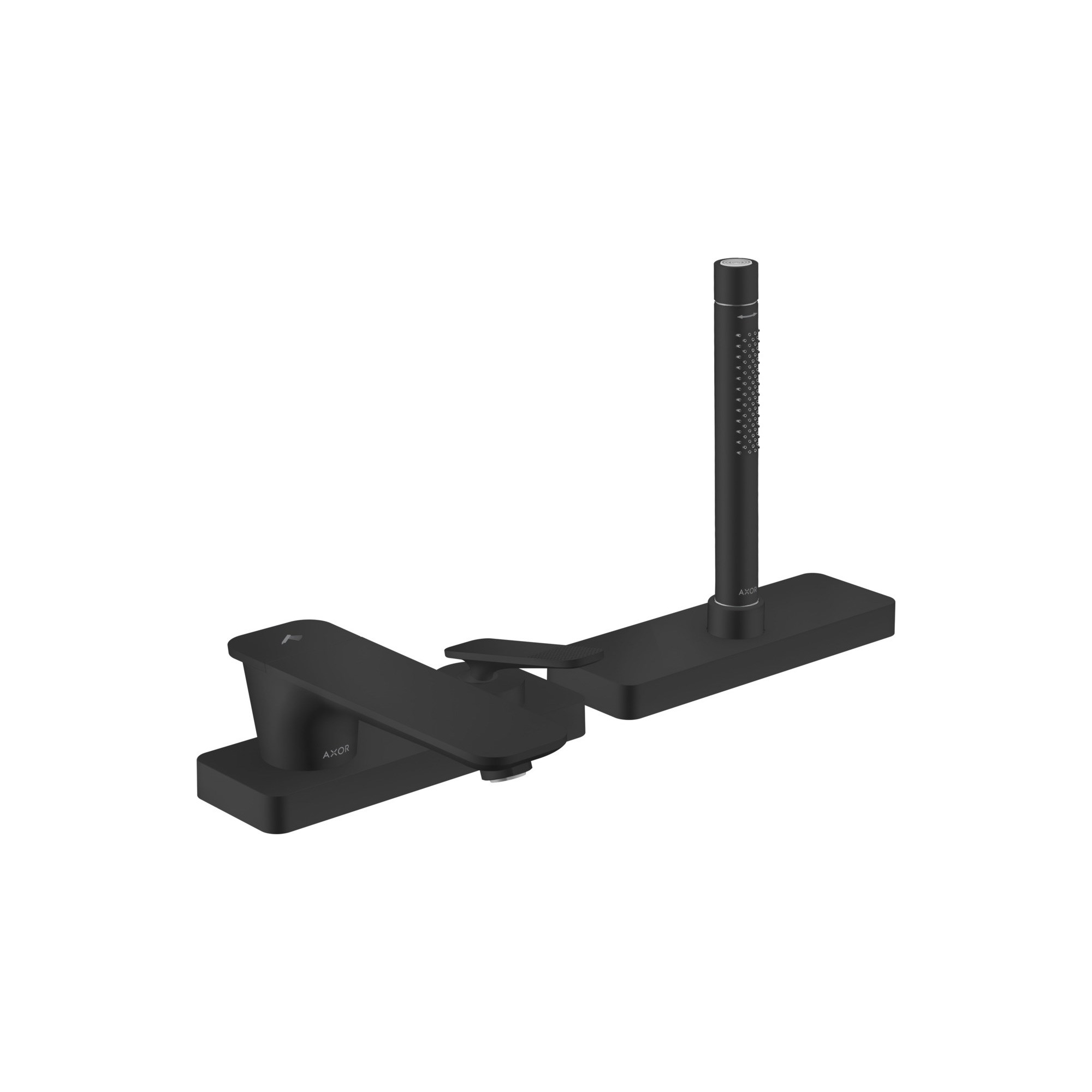 Axor Citterio C 3-delikli küvet kenarı Tek Kollu banyo bataryası sBox ile - cubic cut 49431670