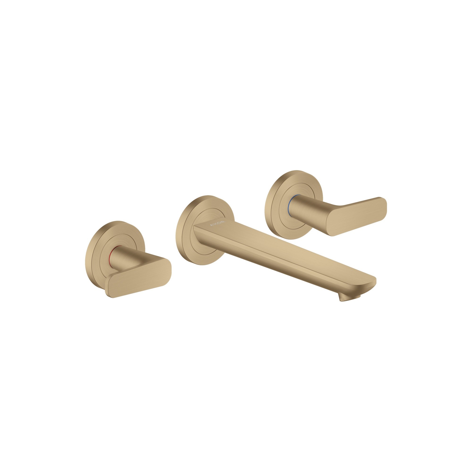 Axor Citterio C 3 Delikli Lavabo Bataryası ankastre montaj duvara monte 195 mm gaga ile 49070140