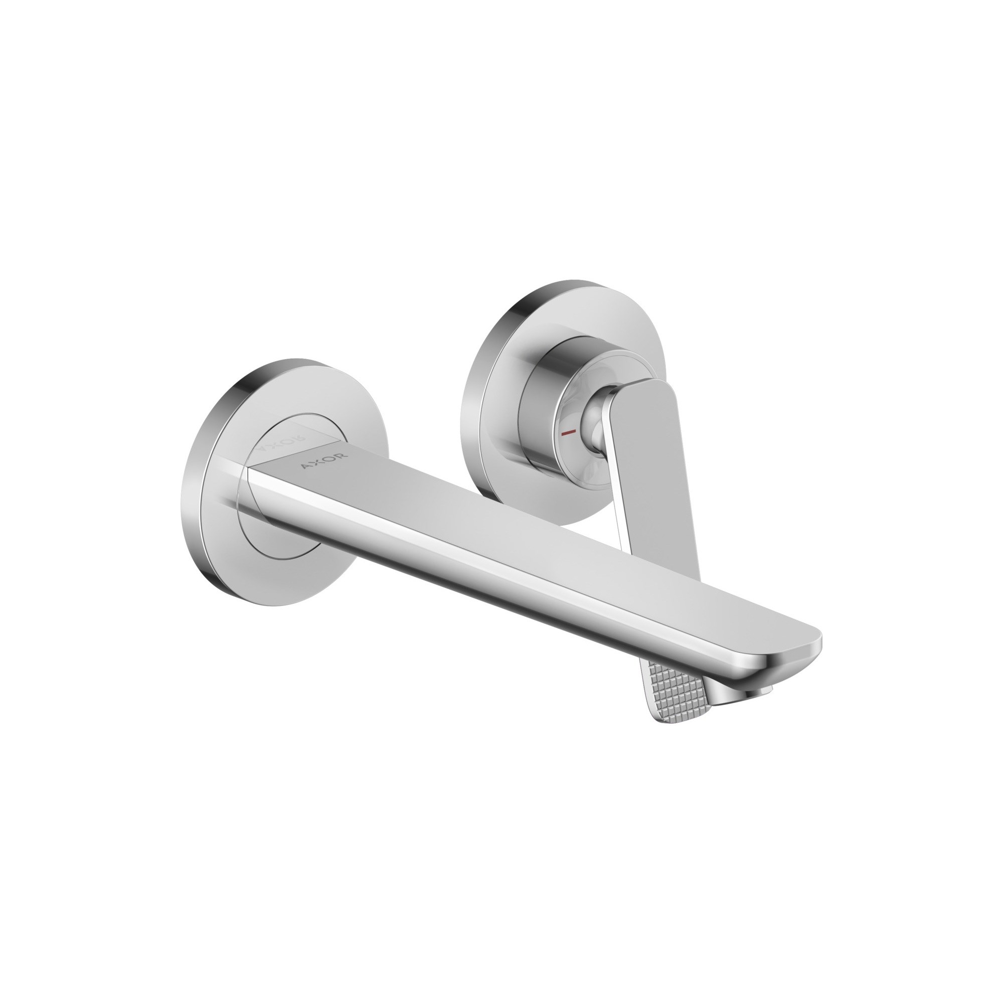 Axor Citterio C Tek Kollu lavabo bataryası ankastre montaj duvara monte 195 mm gaga ile - cubic cut 49111000