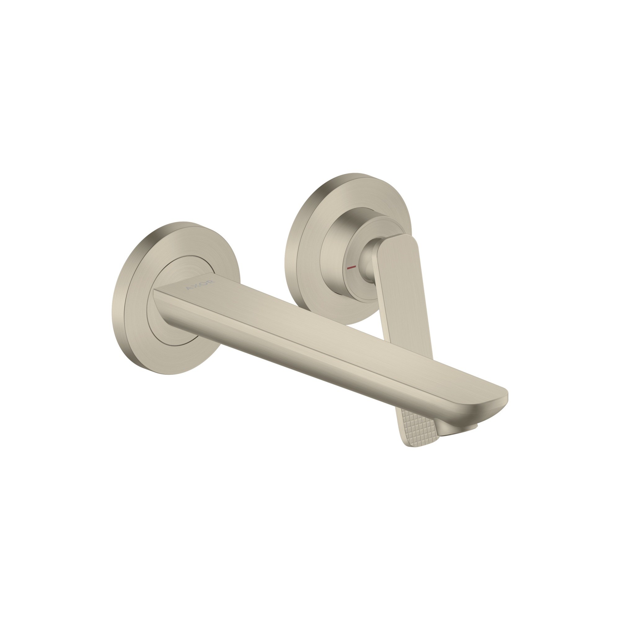 Axor Citterio C Tek Kollu lavabo bataryası ankastre montaj duvara monte 195 mm gaga ile - cubic cut 49111820