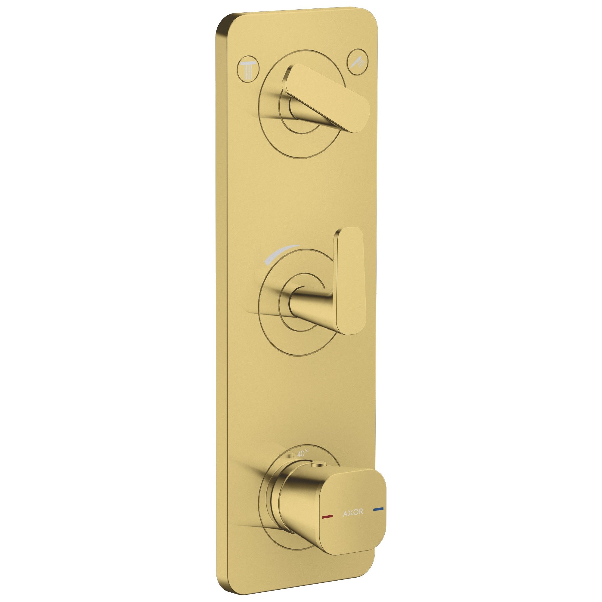 Axor Citterio C Termostatik modül 380/120 ankastre montaj plaka ile 2 çıkış 49700990