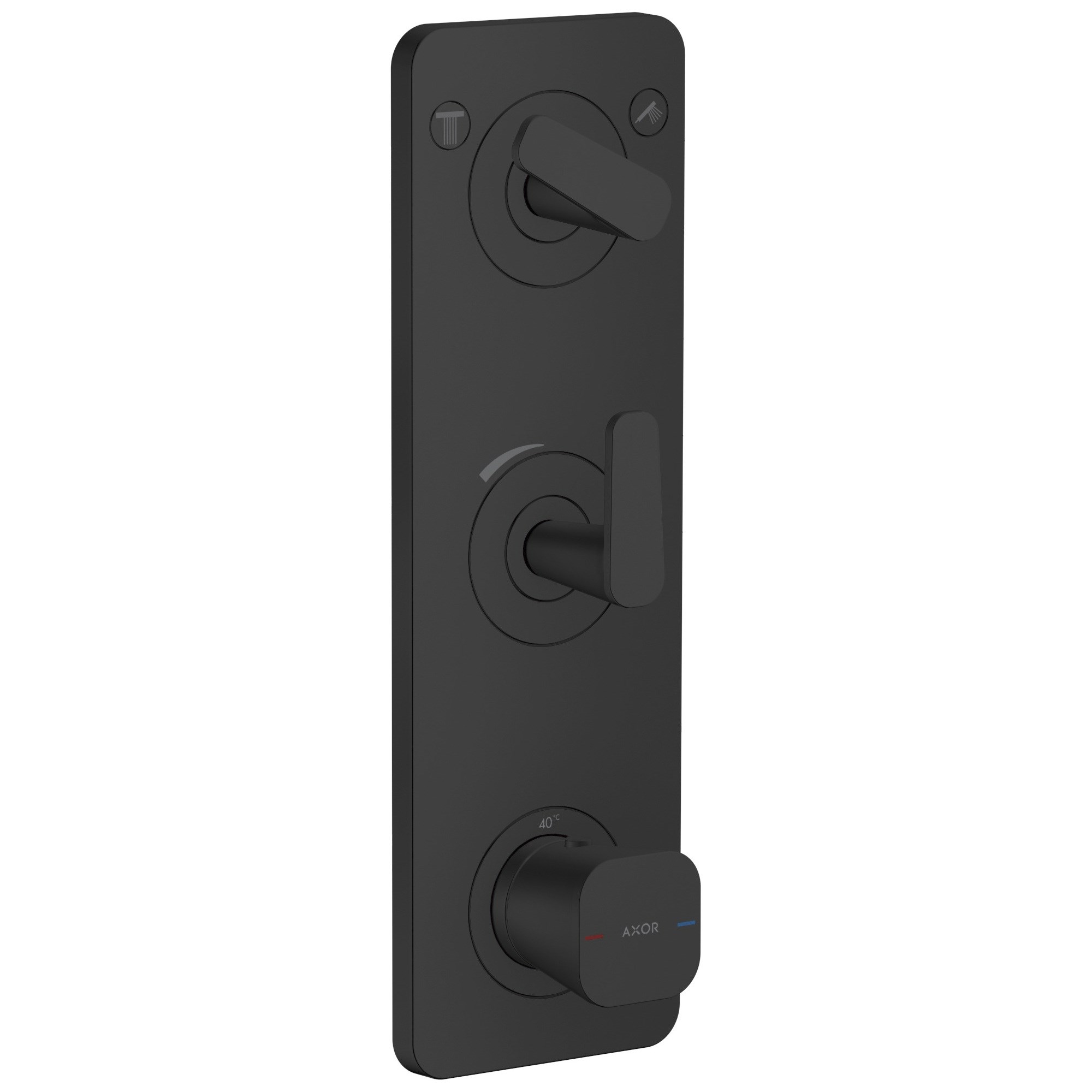Axor Citterio C Termostatik modül 380/120 ankastre montaj plaka ile 2 çıkış 49700670