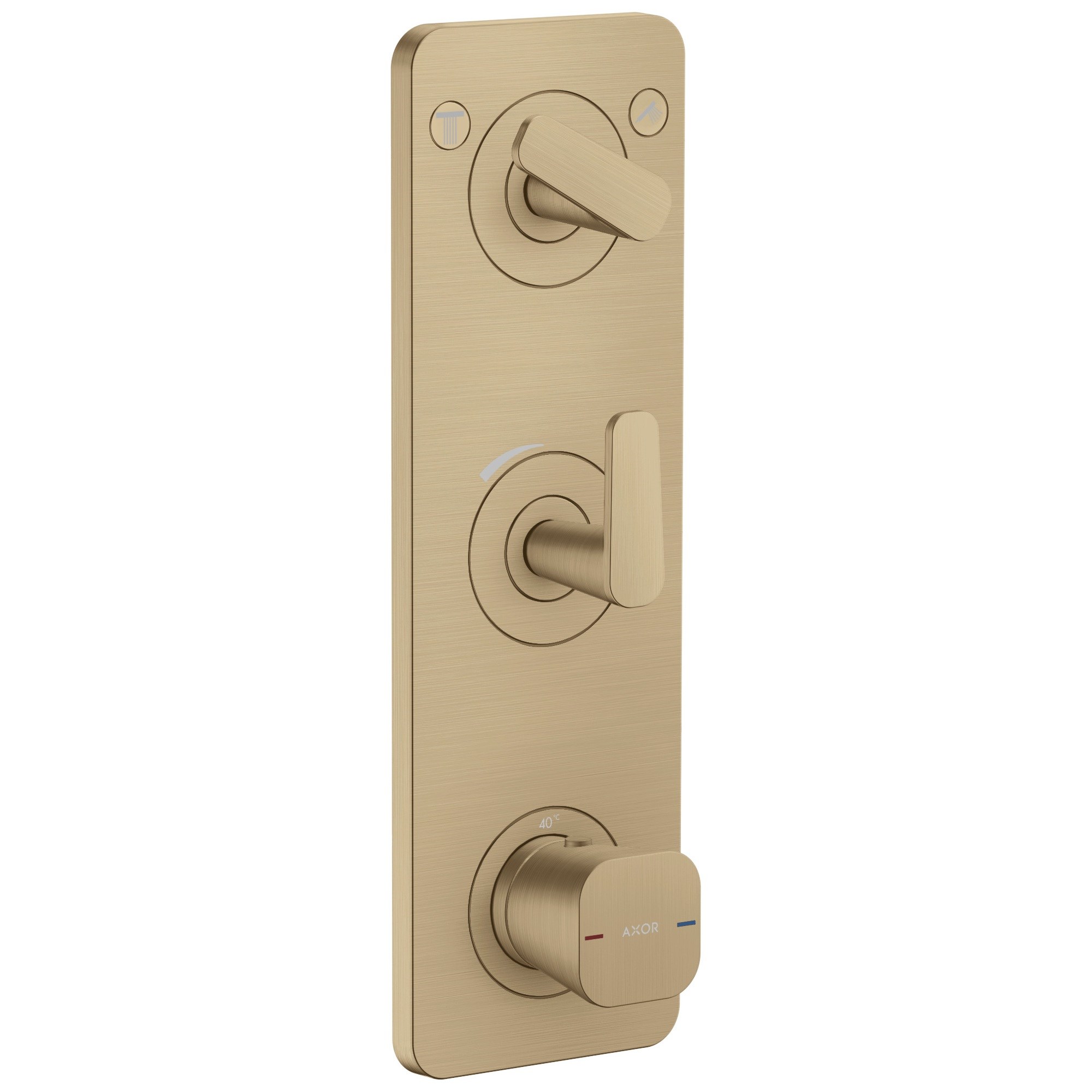 Axor Citterio C Termostatik modül 380/120 ankastre montaj plaka ile 2 çıkış 49700140