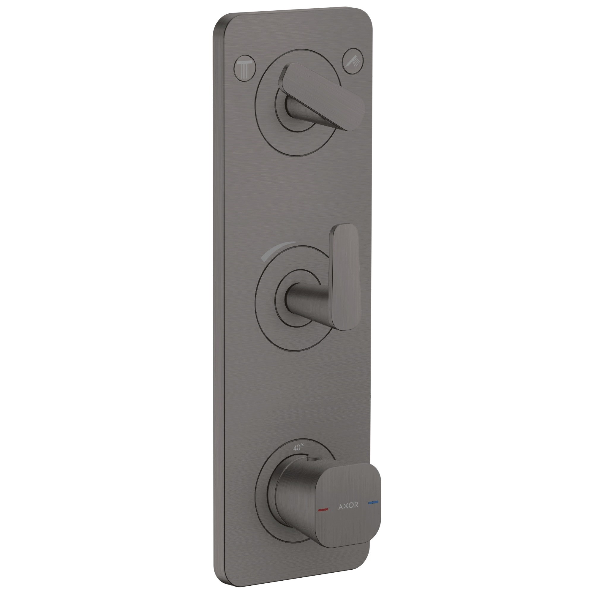 Axor Citterio C Termostatik modül 380/120 ankastre montaj plaka ile 2 çıkış 49700340
