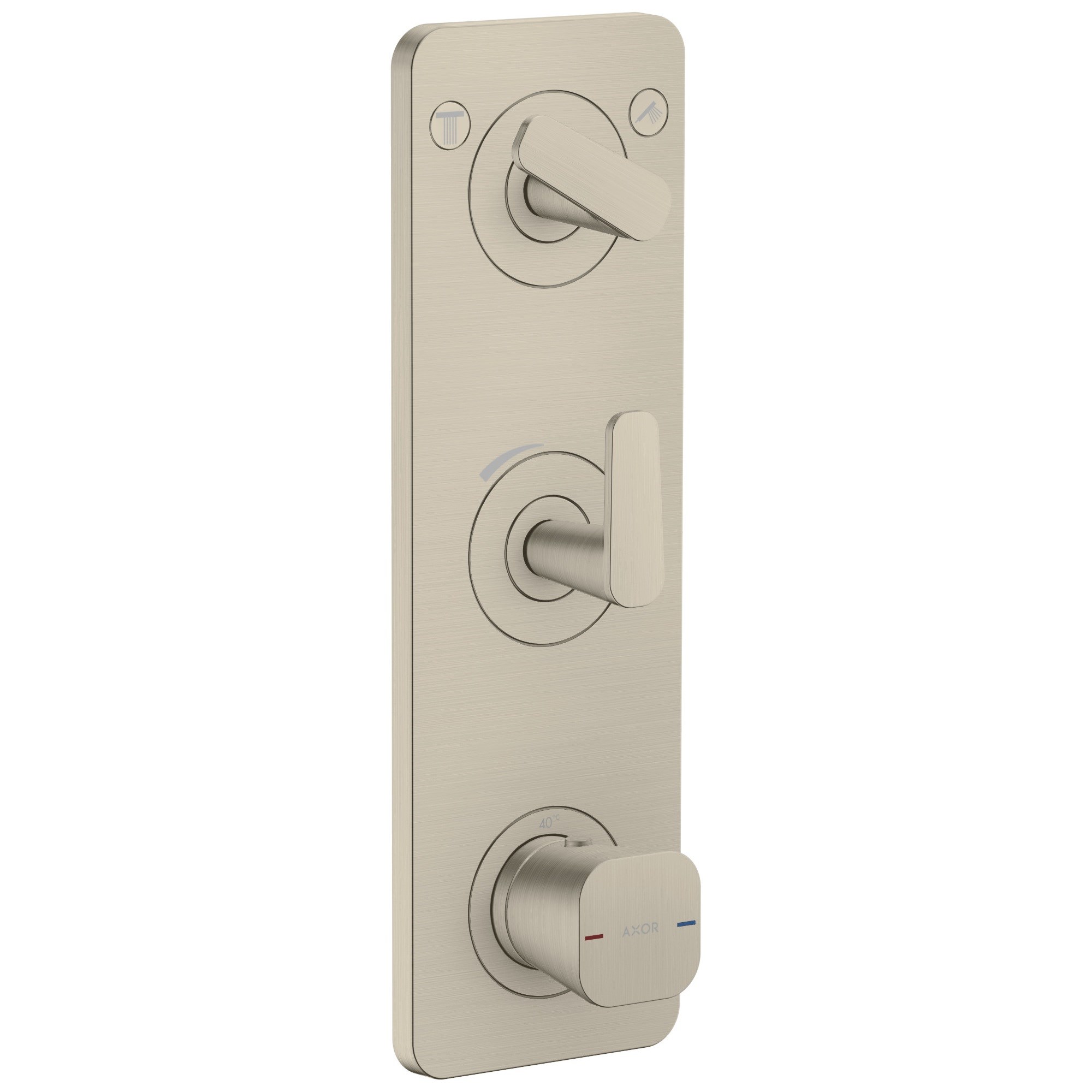 Axor Citterio C Termostatik modül 380/120 ankastre montaj plaka ile 2 çıkış 49700820