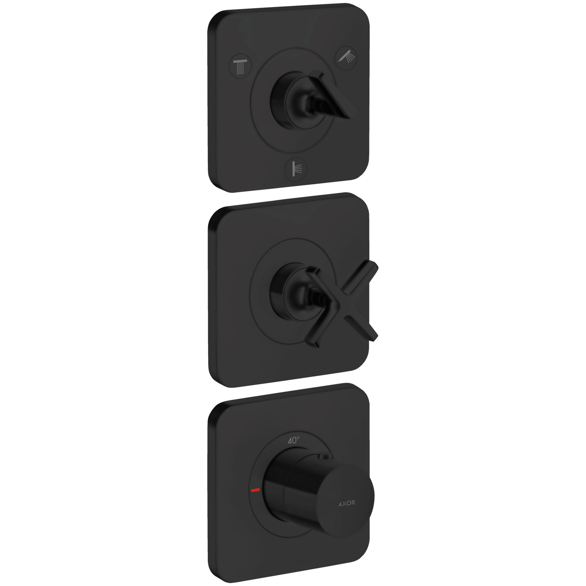 Axor Citterio E termostatik modül 380/120 ankastre, 3 çıkış ss 36704670