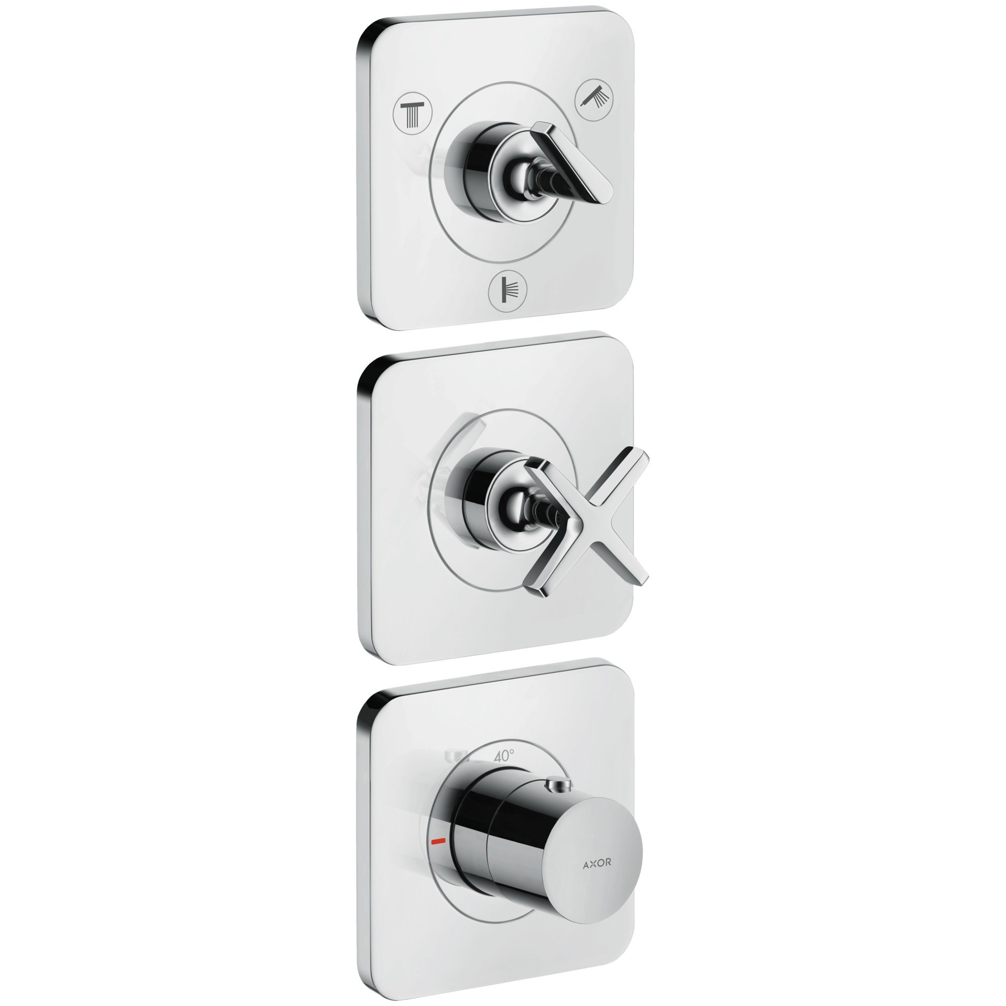 Axor Citterio E Termostatik ModülDışset 38 x 2 3çık Krom 36704000