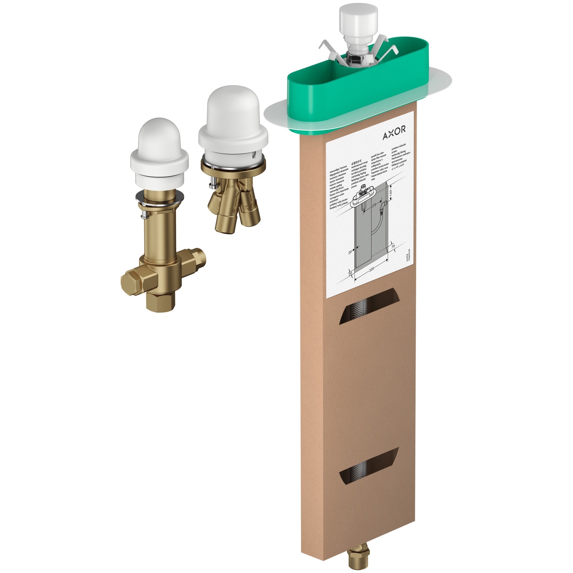 Axor İç set 3-Delikli küvet kenarı banyo bataryası için 15487180