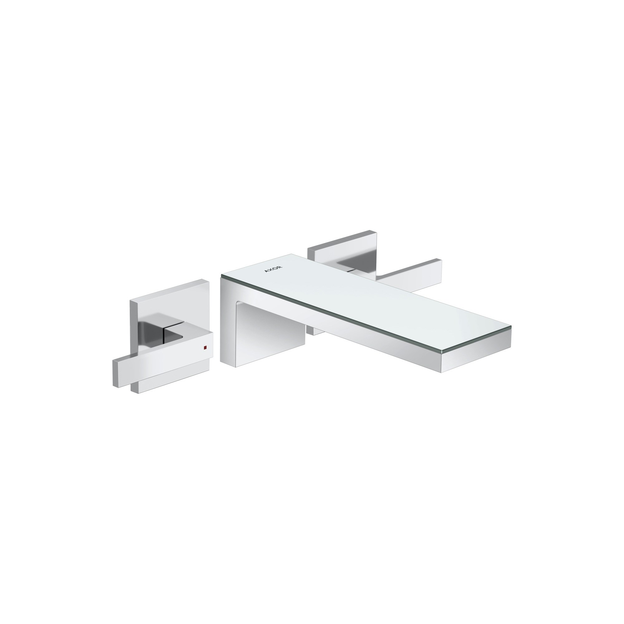 Axor MyEdition 3-delikli lavabo bataryası ankastre duvara monte 221 mm gaga ile 47080000