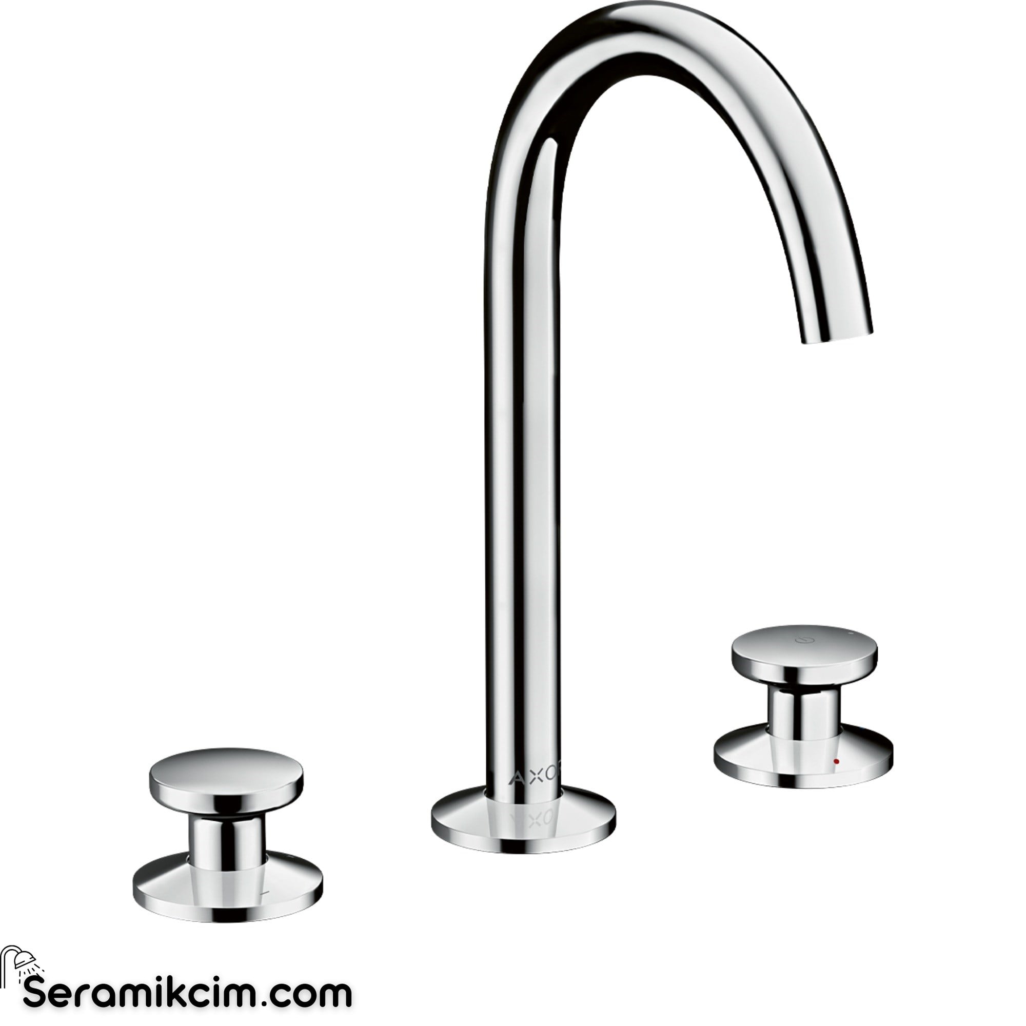 Axor One Lavabo Bataryası 3 Delikli Select 170 Sifon Kumandalı Krom 48070000