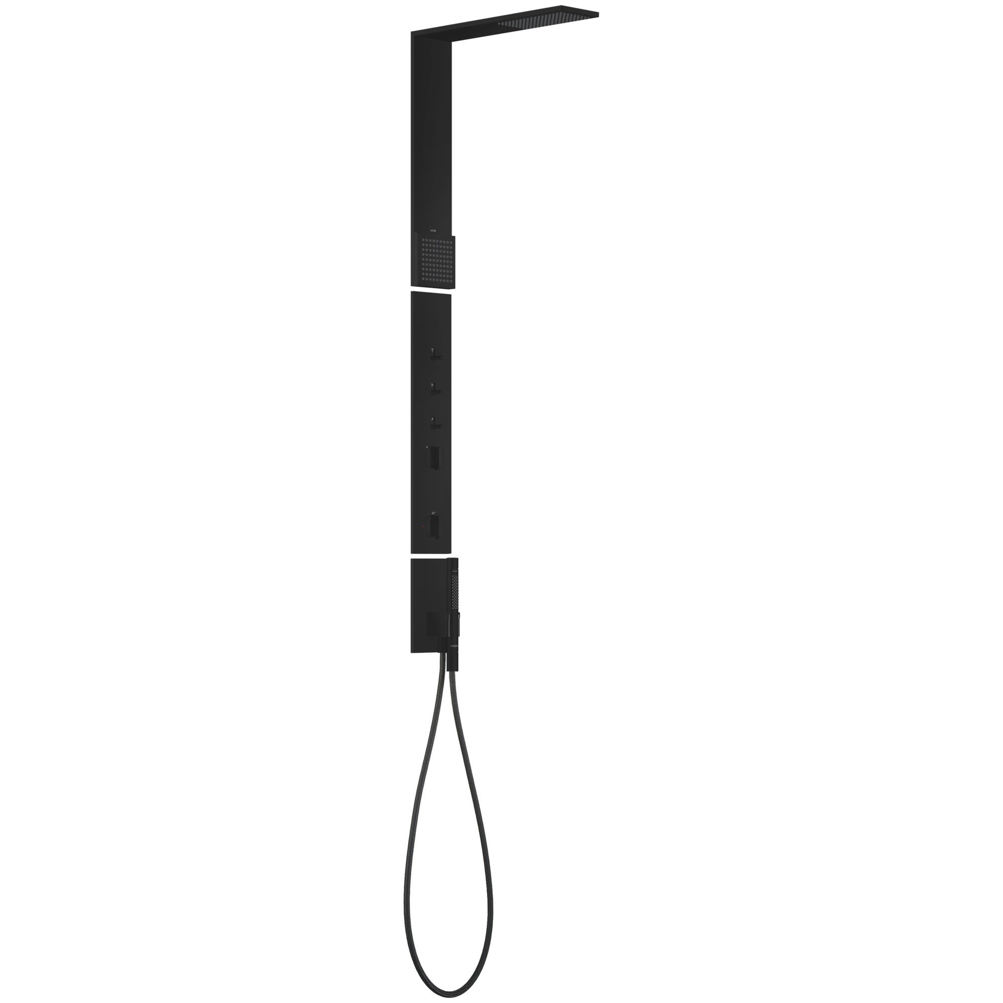 Axor ShowerComposition Duş Paneli termostat, tepe duşu 110/220 1 Jet ve omuz duşu ile 12595670