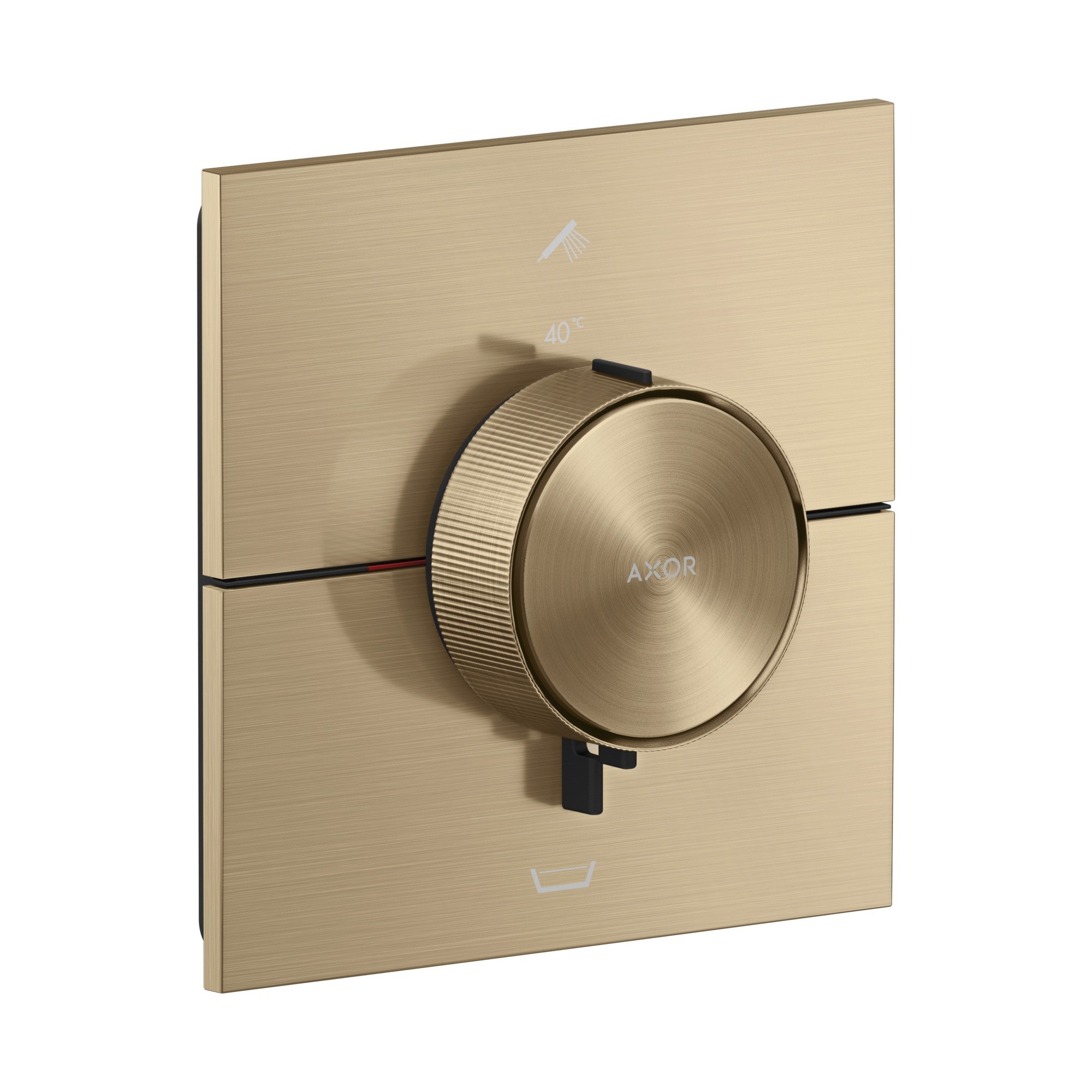 Axor ShowerSelect ID Termostat ankastre montaj square 2 çıkış entegre güvenlik kombinasyonu EN1717 ile 36753140