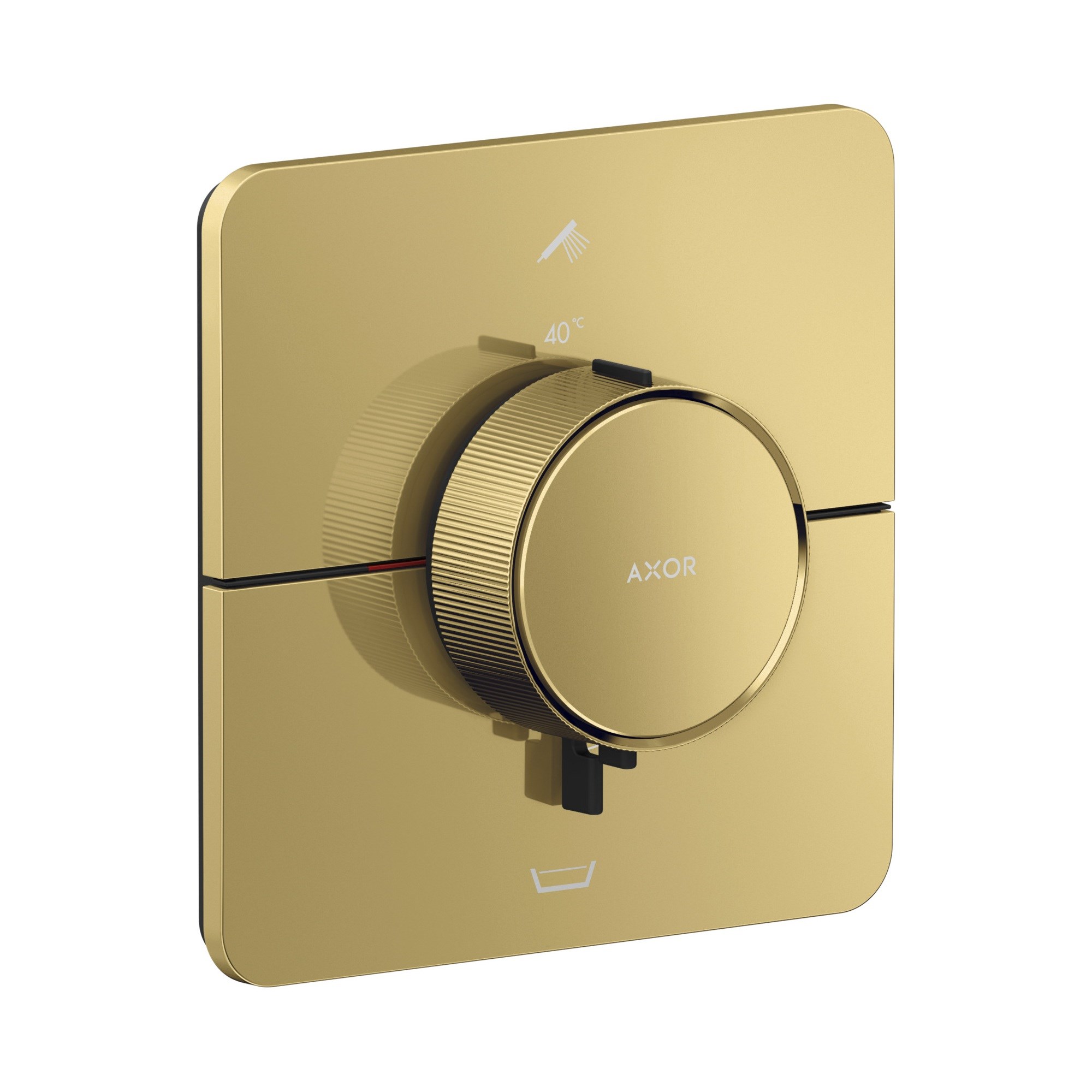 Axor ShowerSelect ID Termostat ankastre montaj softsquare 2 çıkış entegre güvenlik kombinasyonu EN1717 ile 36755990