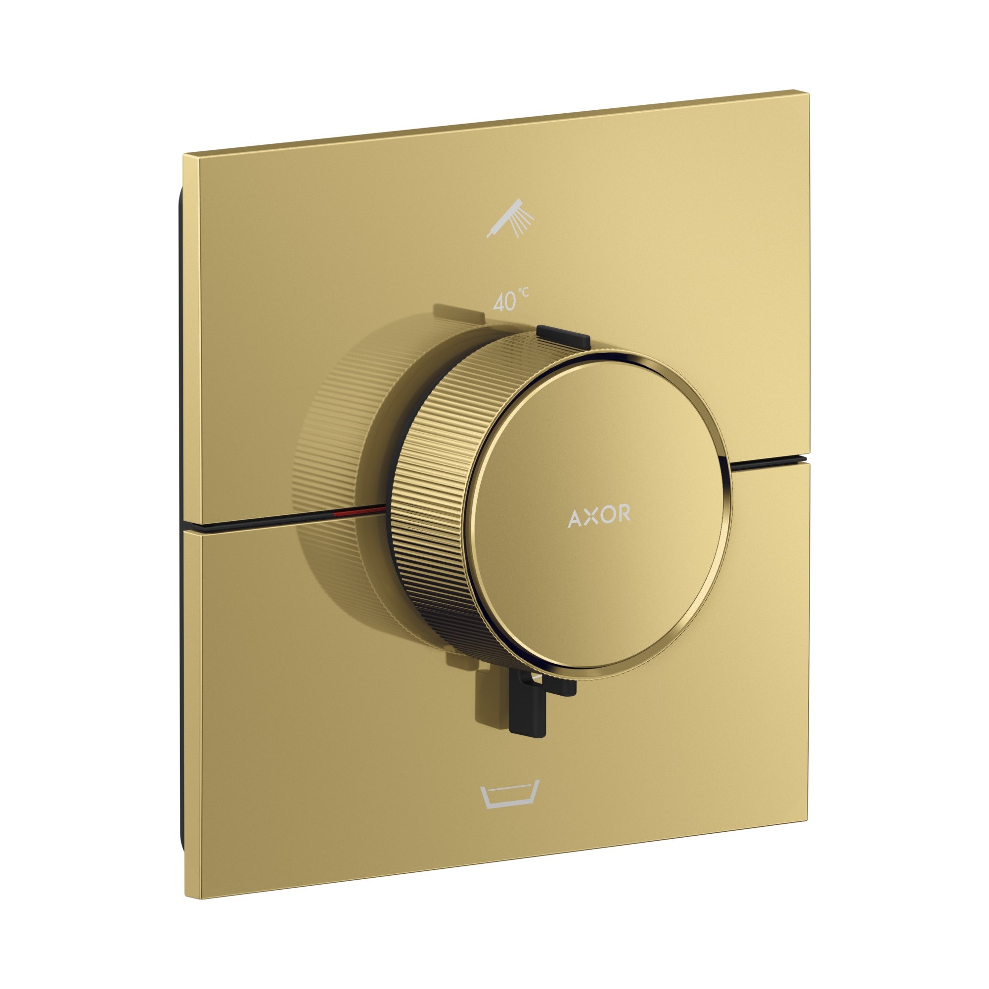 Axor ShowerSelect ID Termostat ankastre montaj square 2 çıkış entegre güvenlik kombinasyonu EN1717 ile 36753990