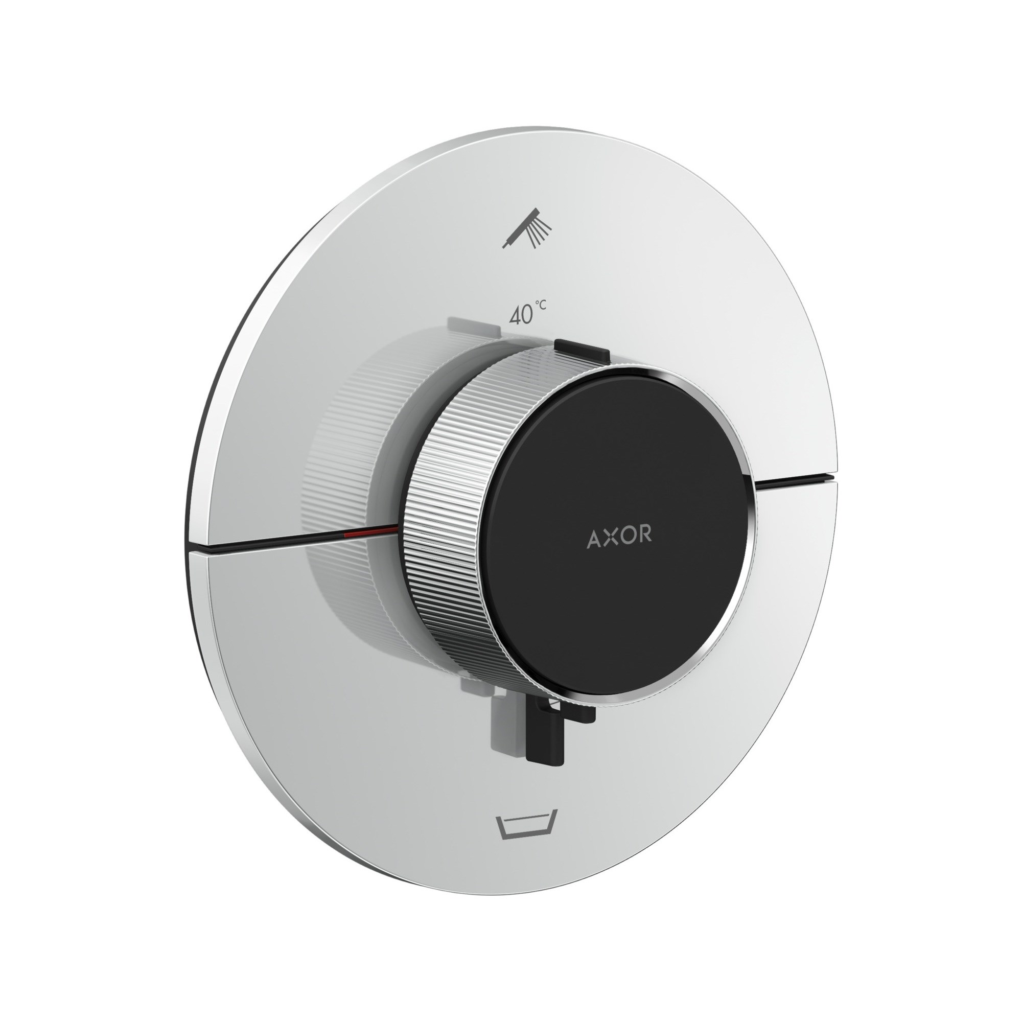 Axor ShowerSelect ID Termostat ankastre montaj round 2 çıkış entegre güvenlik kombinasyonu EN1717 ile 36751000