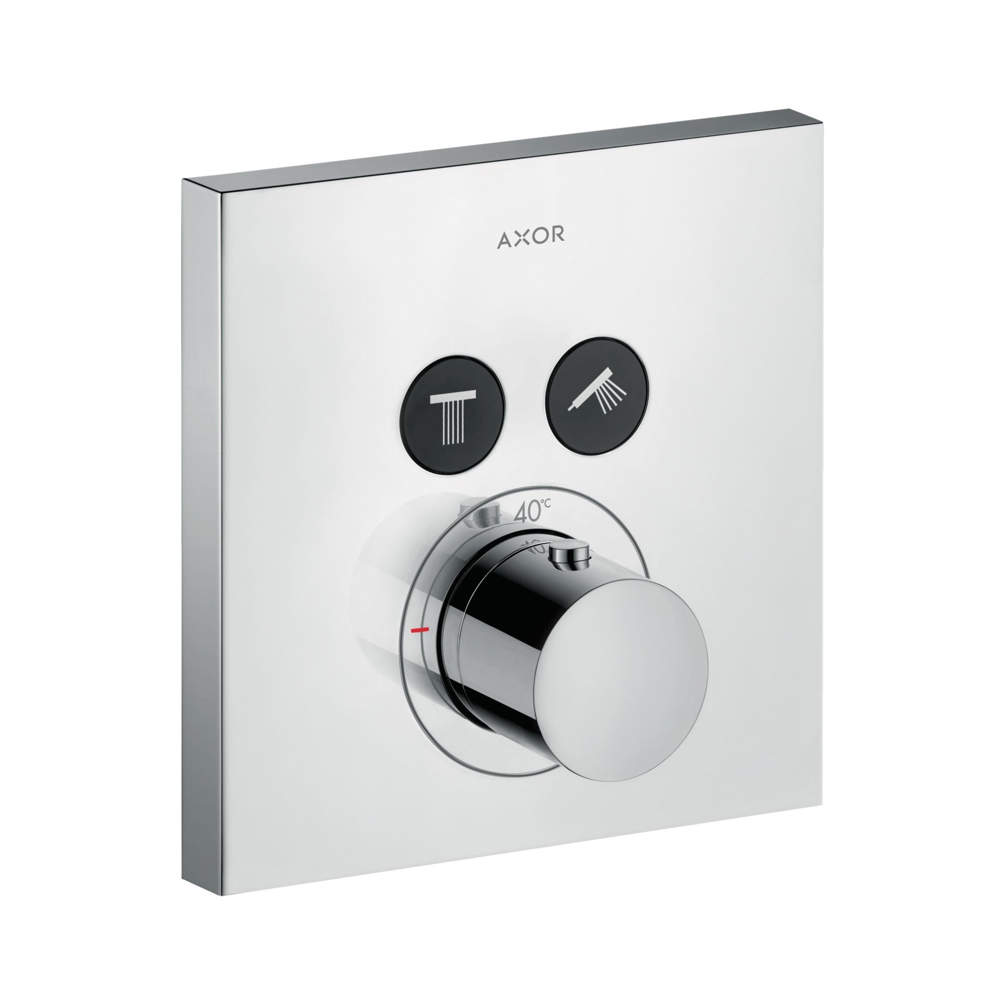 Axor ShowerSelect Square Termostatik Banyo Bataryası Ankastre 2 çık 36715000
