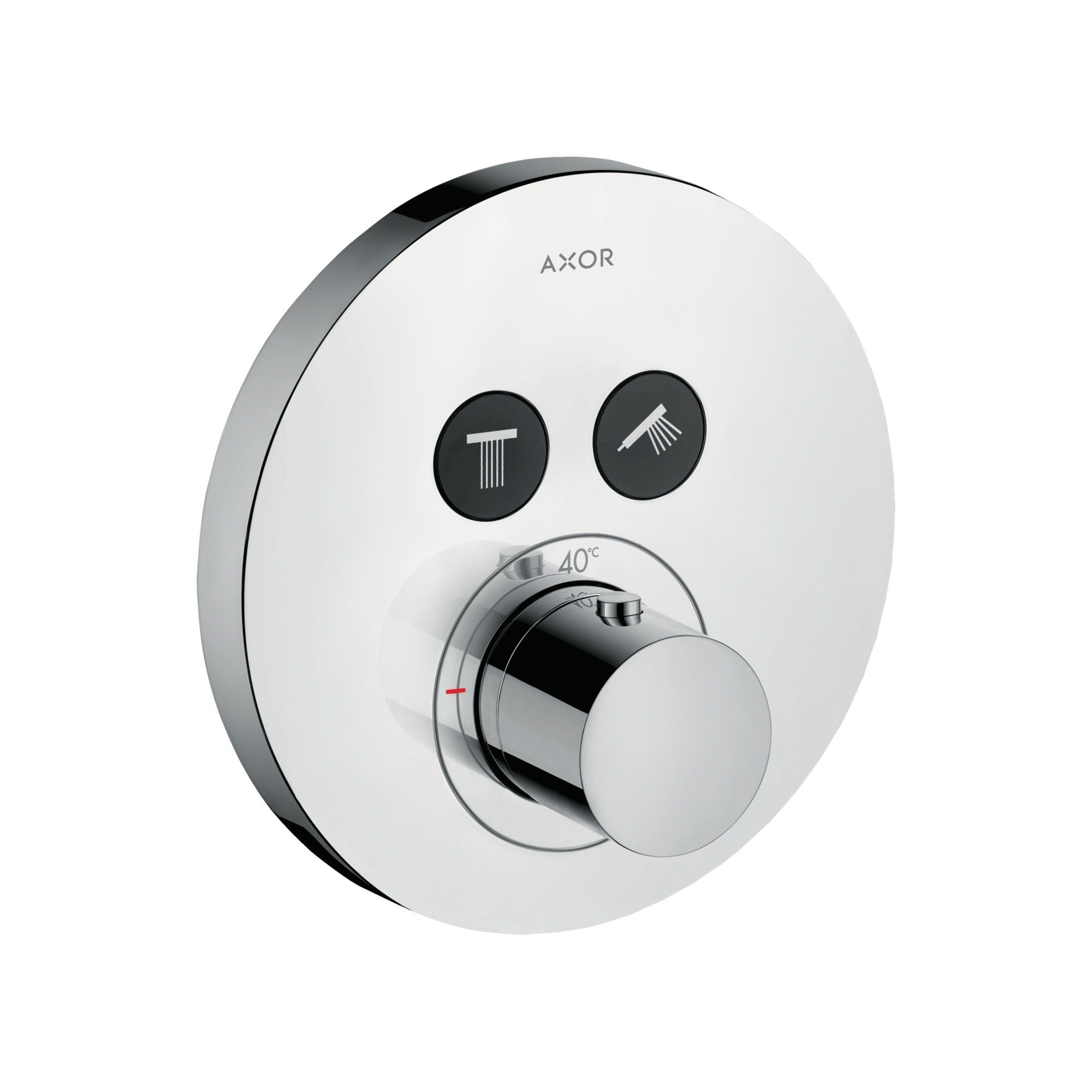 Axor ShowerSelect Yuvarlak. Termostatik Banyo Bataryası Ankastre 2 Çıkış 36723000