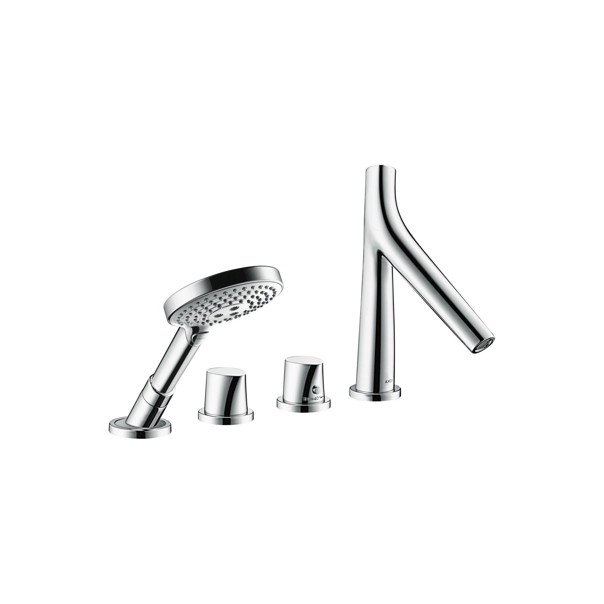 Axor Starck Organic 4 Delikli Küvet KenTer.Banyo Bataryası Krom 12425000