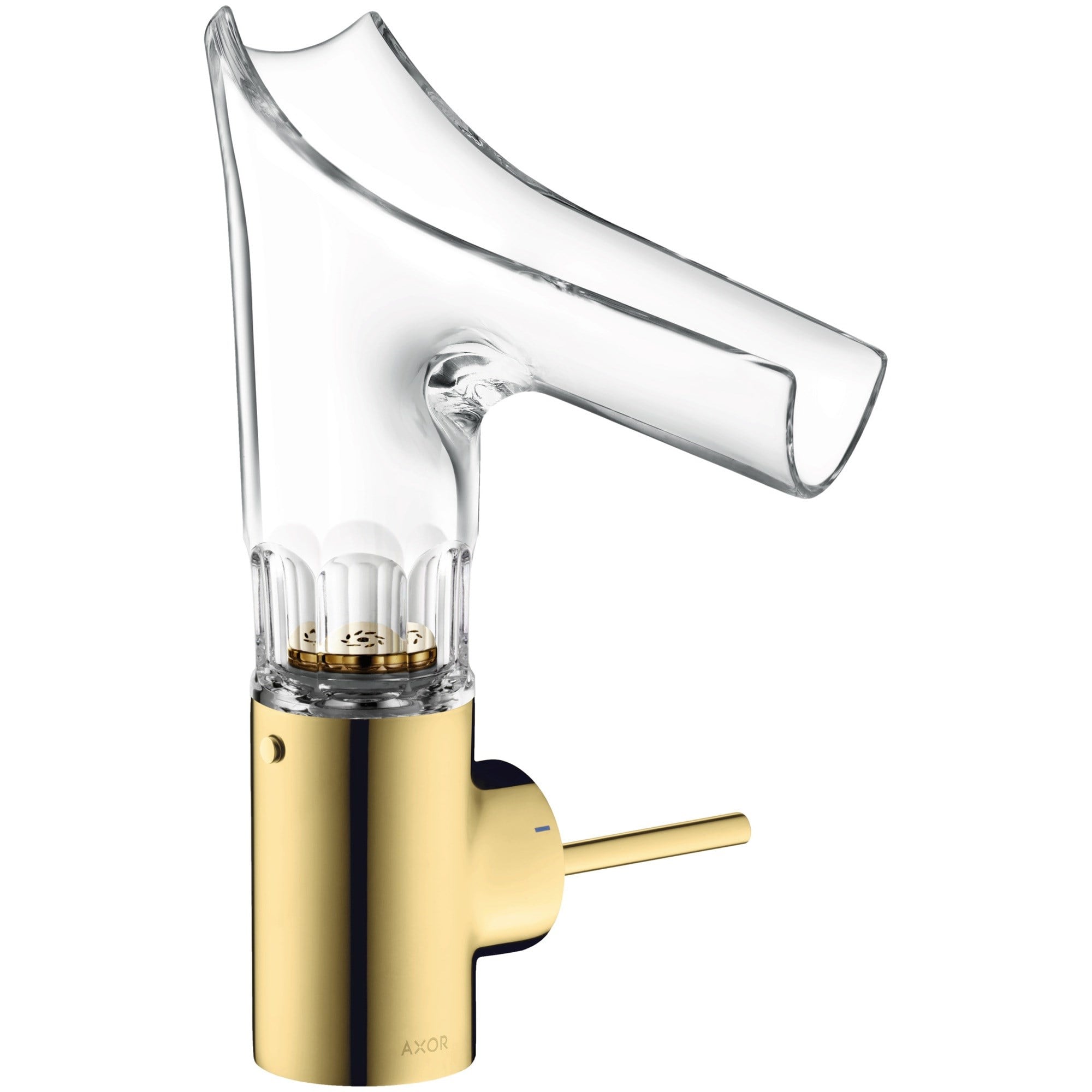 Axor Starck V Lavabo Bataryası 140 cam gövde-bevel cut 12123990