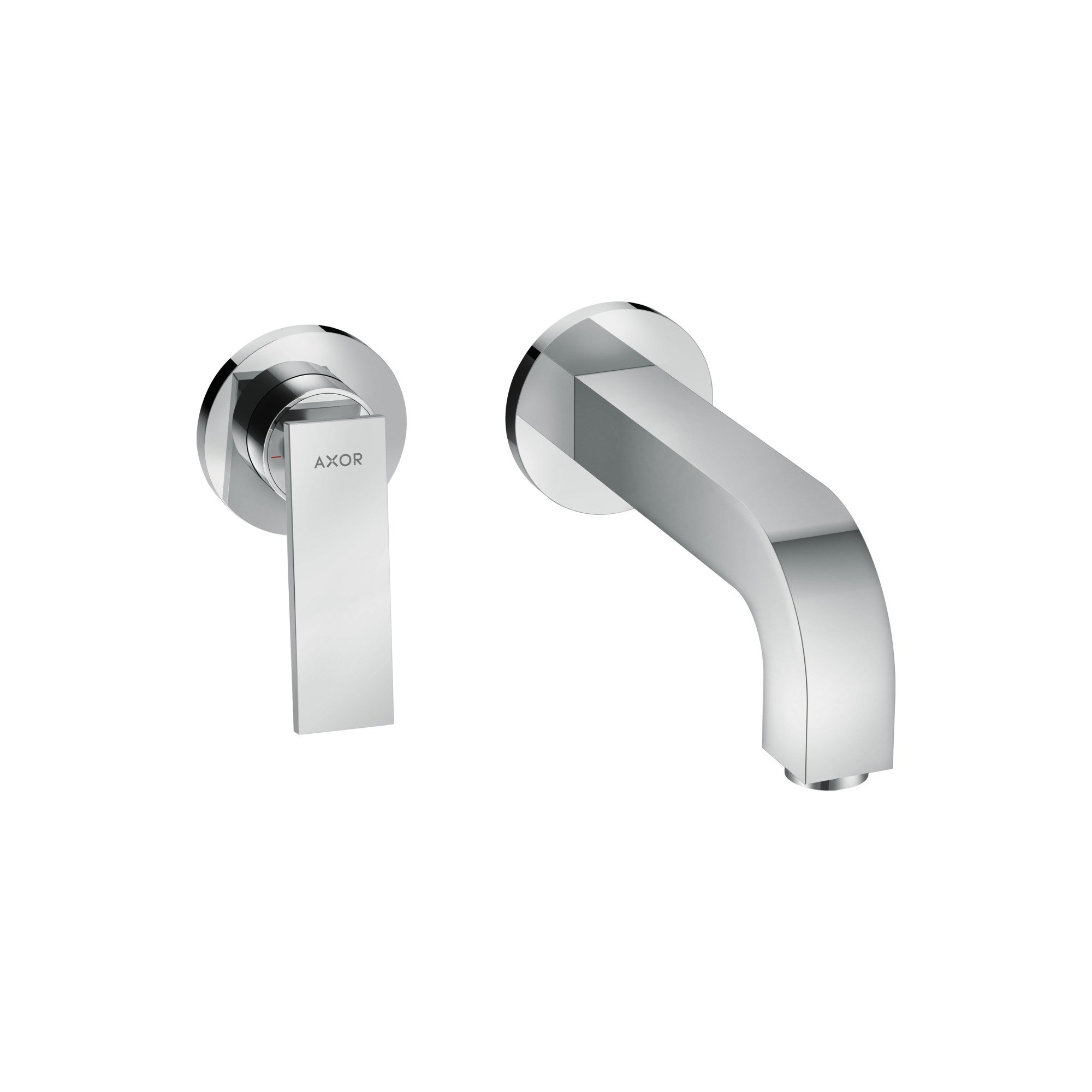 Axor Tek Kollu lavabo bataryası ankastre montaj duvara monte çubuk volan, 220 mm gaga ve rozet ile 39121000