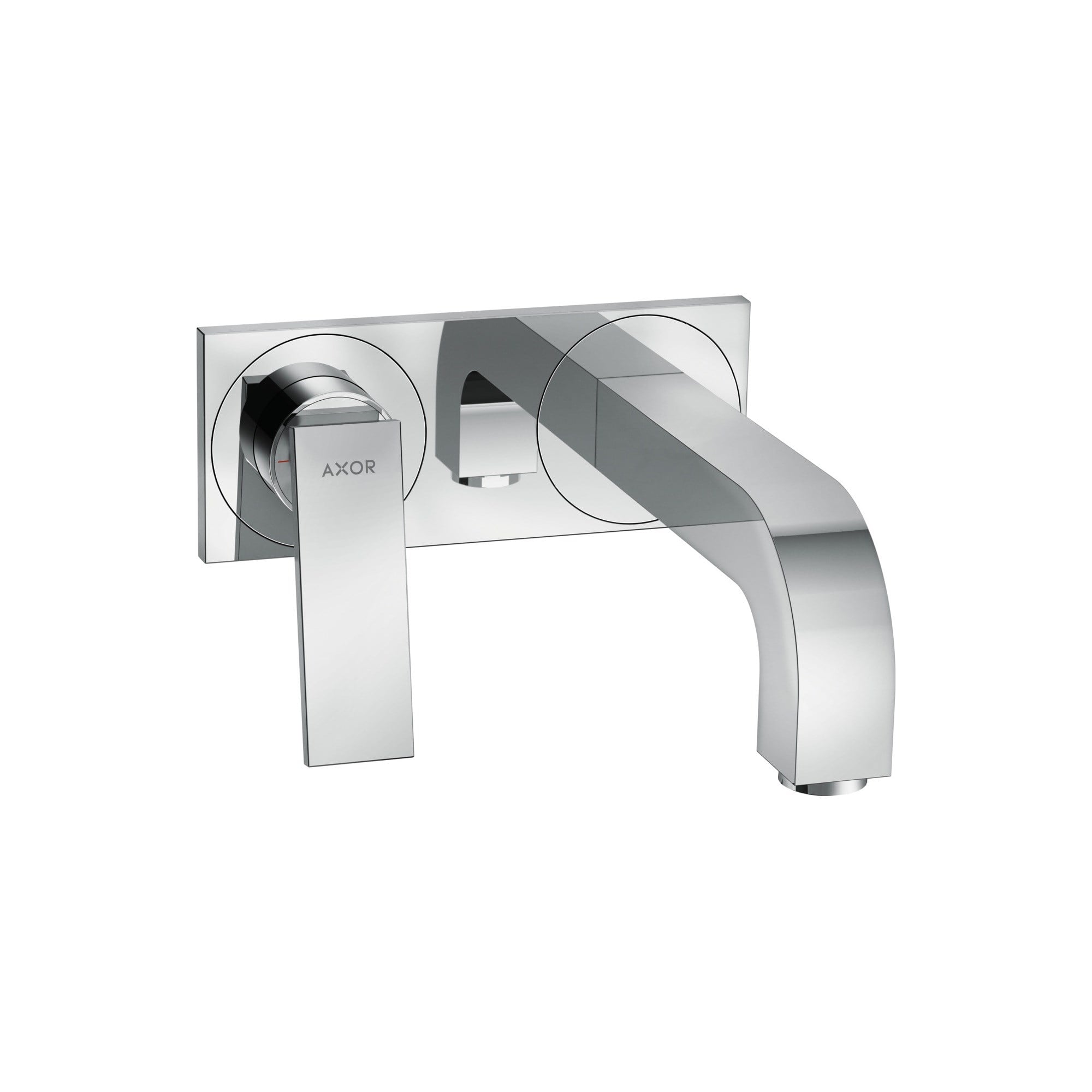 Axor Tek Kollu lavabo bataryası ankastre montaj duvara monte çubuk volan, 220 mm gaga ve plaka ile 39119000