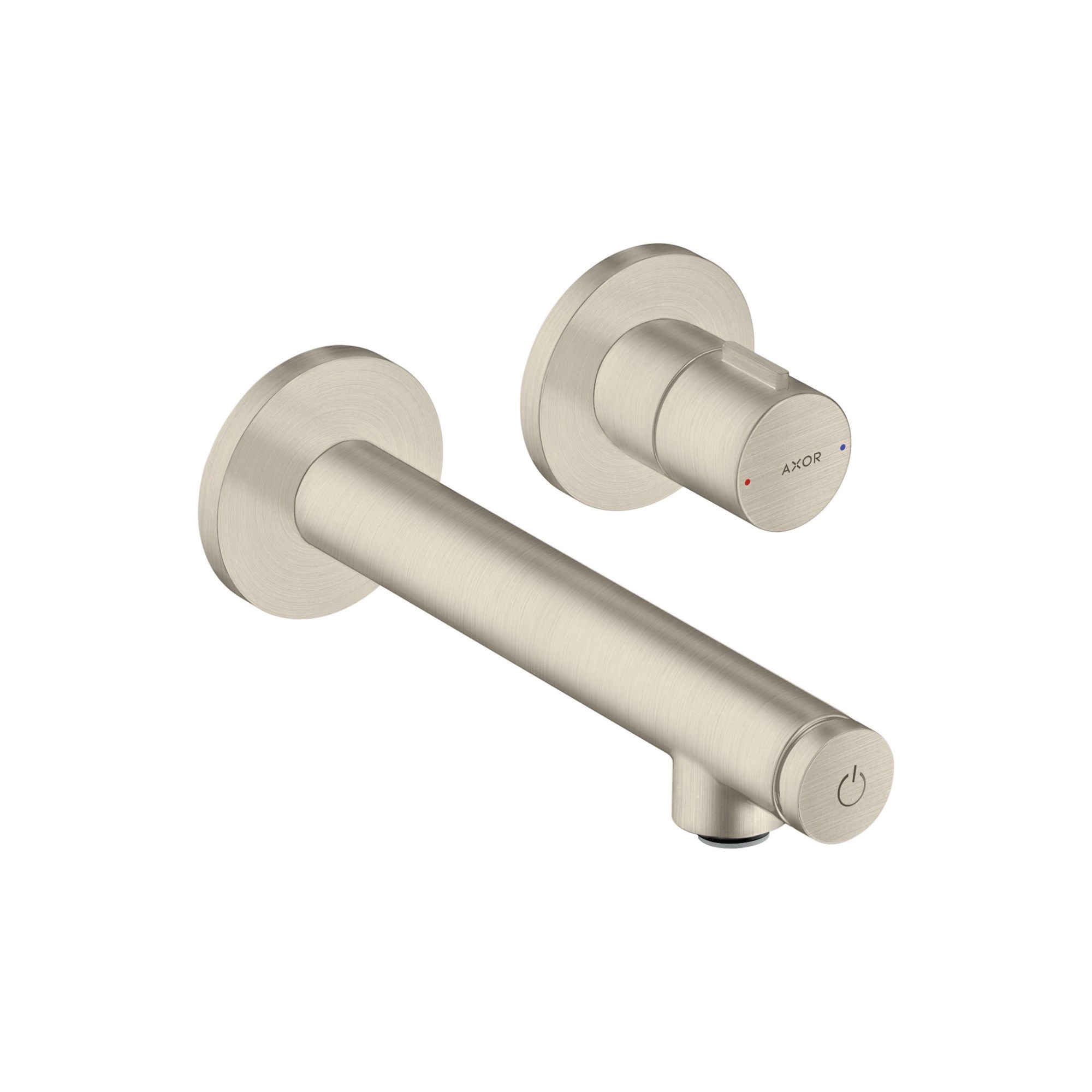 Axor Uno Duvardan 2 Delikli Ankastre Lavabo Bataryası 165 mm. Mat Nikel 45112820