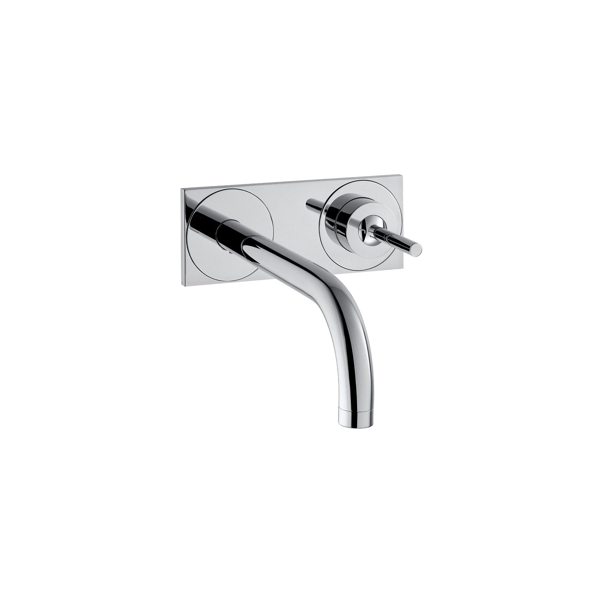 Axor Uno Duvardan Ankastre 2 Delikli Lavabo Bataryası Plakalı 165 mm Krom 38112000
