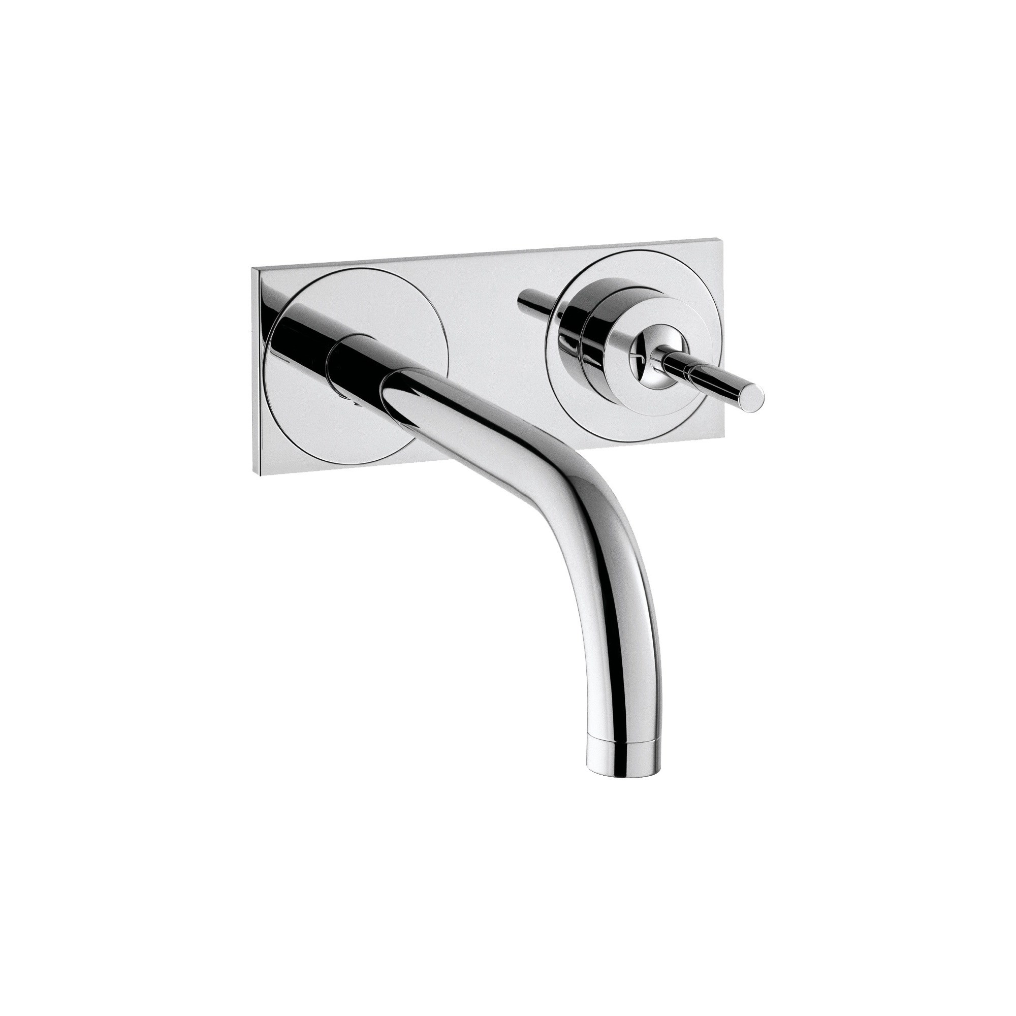Axor Uno Duvardan Ankastre 2 Delikli Lavabo Bataryası Plakalı 225 mm Krom 38115000