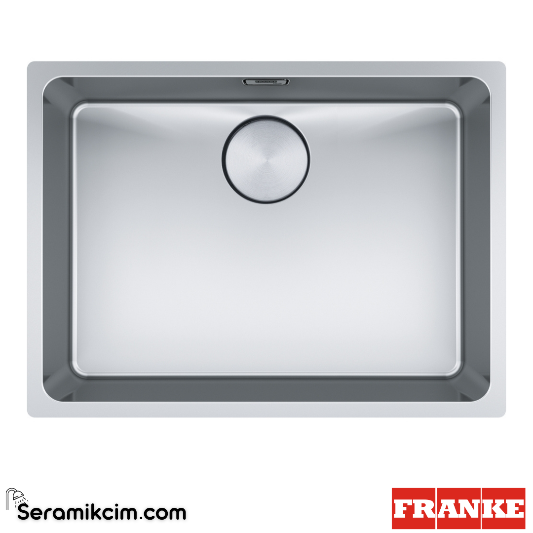 Franke Mythos MYX 110-55 Tezgahaltı Dikdörtgen 590x440mm Paslanmaz Çelik Eviye İnox 122.0654.858